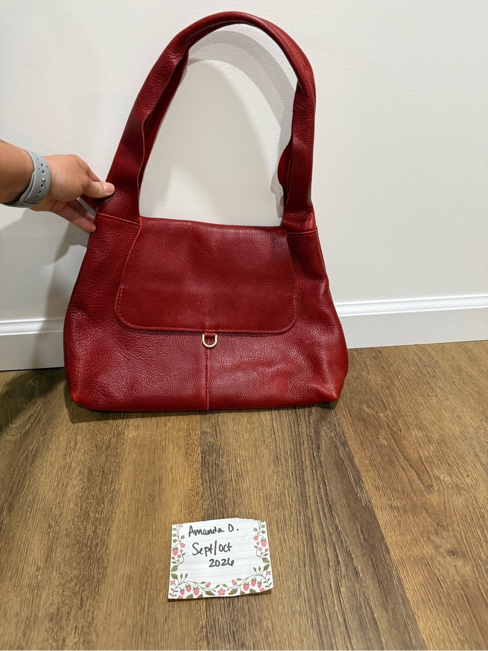 Portland Leather Medium Rowan in Chili red
